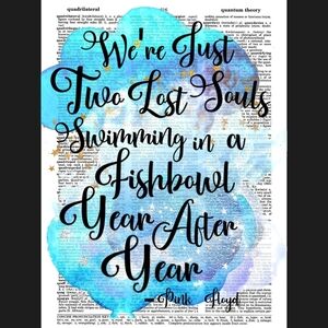 Pink Floyd Wish You Were Here Music Art Print